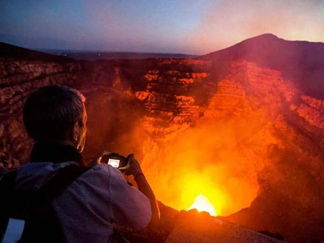 Volcán Masaya como sitio preferido de los turistas