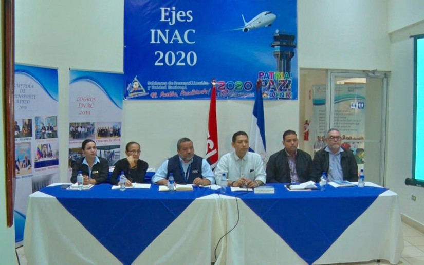 Instituto Nicarag ense de Aeron utica Civil presenta Plan de