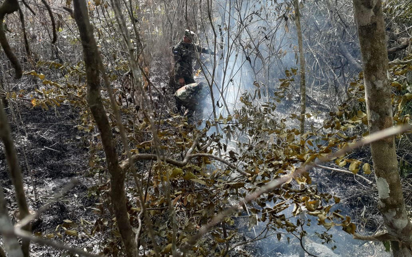 Ej Rcito Participa En Sofocaci N De Incendio Forestal En Juigalpa