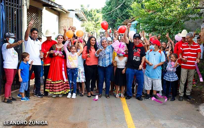 Inauguran Mejoramiento Vial En El Barrio 19 De Febrero En Managua