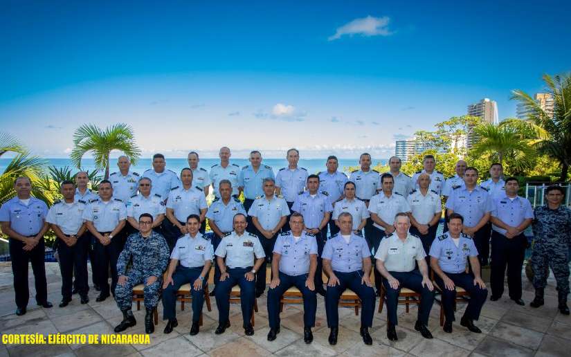 Ejército de Nicaragua participó en reunión entre las Fuerzas Aéreas