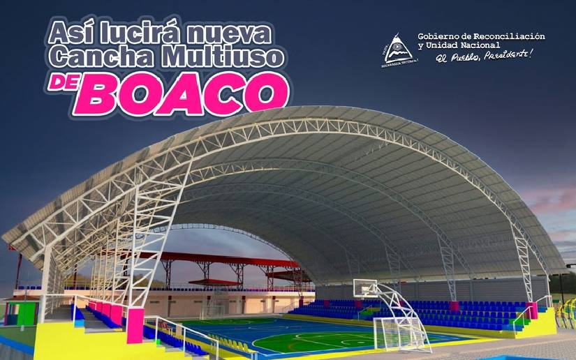 Te presentamos como lucirá la Nueva Cancha Multiuso de Boaco