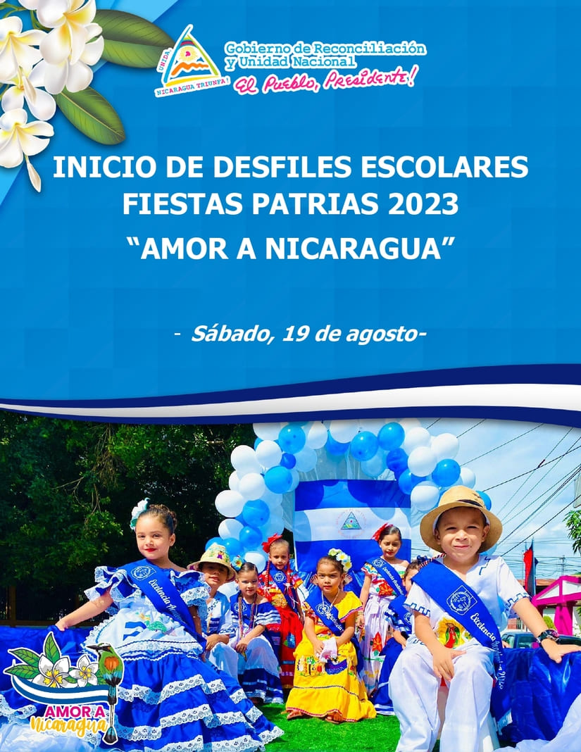 Inician Desfiles Escolares Fiestas Patrias 2023 “amor A Nicaragua” Radio Nicaragua 1722