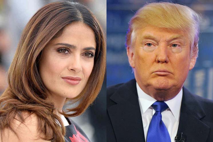 Salma Hayek se burla de Donald Trump