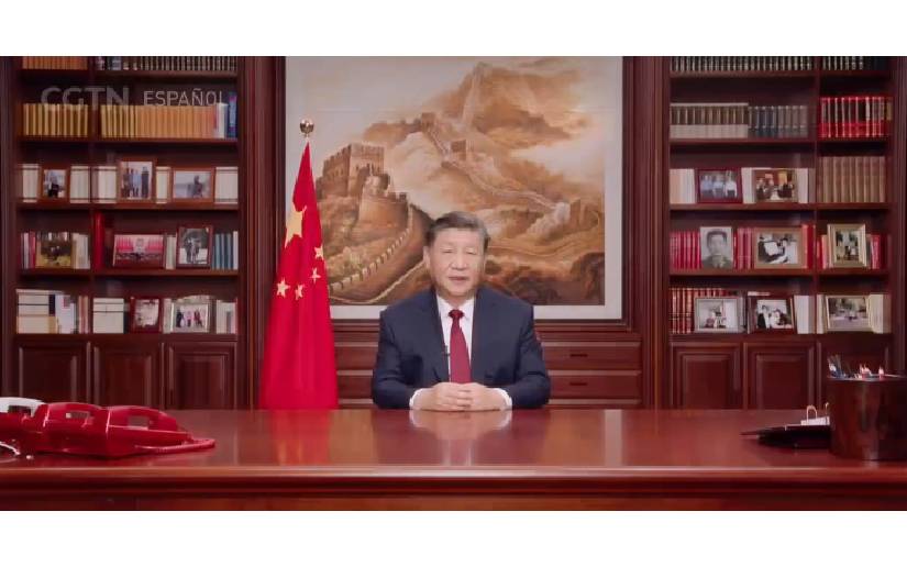 El presidente chino, Xi Jinping, pronuncia un discurso de Año Nuevo