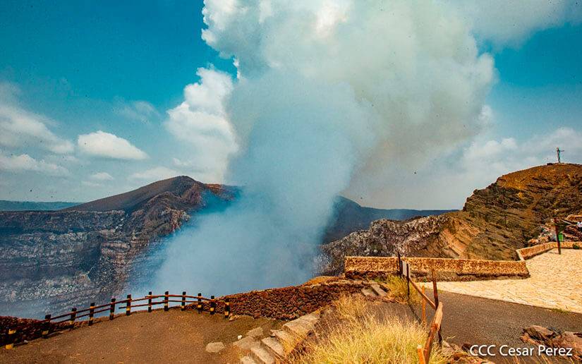 Probabilidades de pequeñas explosiones en el volcán Masaya no representará peligro en la población 