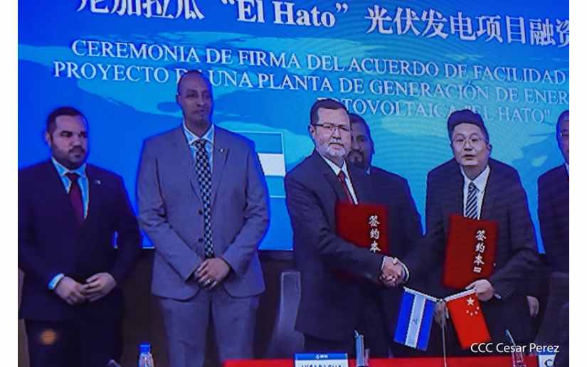 Nicaragua y China firman acuerdos para el Proyecto Solar El Hato