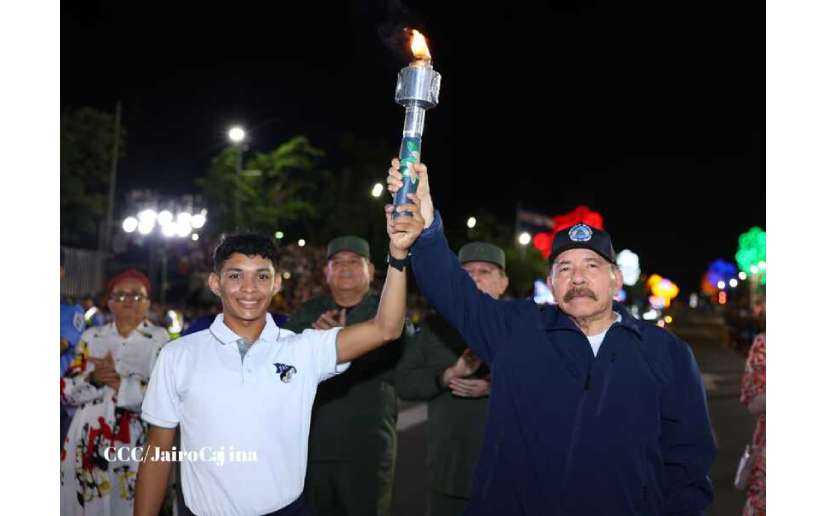 Antorcha de la Unión Centroamericana será recibida por el Presidente Daniel Ortega